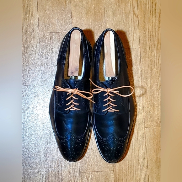 Allen Edmonds Other - ALLEN EDMONDS Lombard Shoes Leather Wingtip Brogue Oxford Black Men Sz 10.5